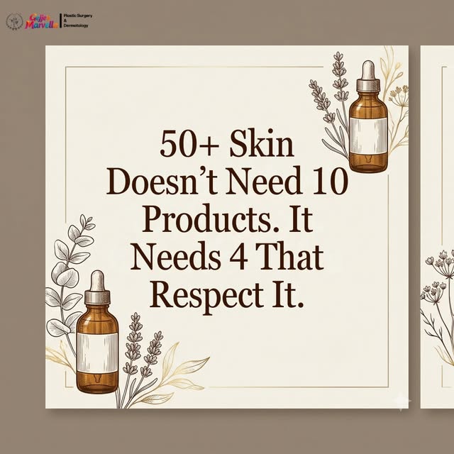 50+ skin doesn't need 10 products.

It needs 4 that respect it. ✨

☀️ MORNING — PROTECT

1️⃣ Cream C