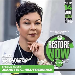 👀 “If your hair is breaking, your body is talking.” On 8/14, the Restore Now Podcast welcomes @_jea