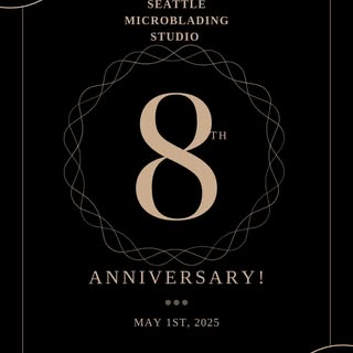 Seattle Microblading Studio is 8 years old! 
This May I'm celebrating with a special thank-you to YO