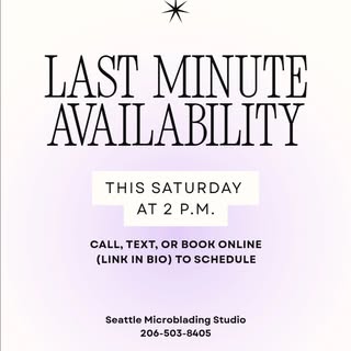 Last minute opening this Saturday at 2PM!

Need a little self care this weekend? I had a cancellatio
