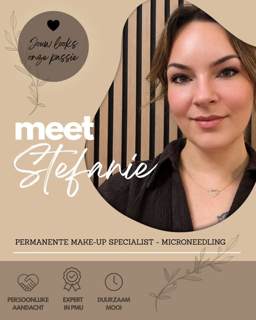 Al ruim 4 jaar mijn grote steun in de salon! 🖤

Stefanie is gespecialiseerd in PMU, met name wenkbr