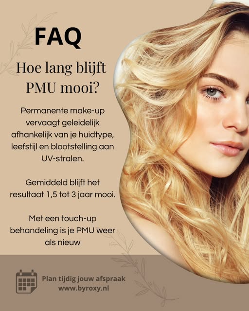 Hoe lang blijft PMU mooi? ✨️ Dit is de meest gestelde vraag die ik krijg.

Wist je dat permanente ma