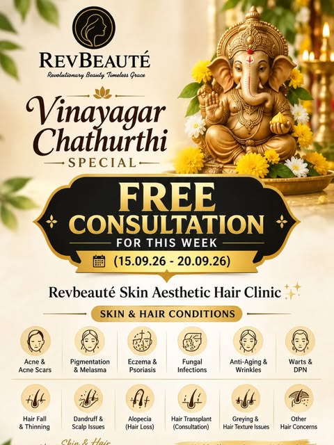 🌿 FREE CONSULTATION THIS WEEK
📅 15–20 September 2026

For your Skin & Hair concerns.

📞 822006347