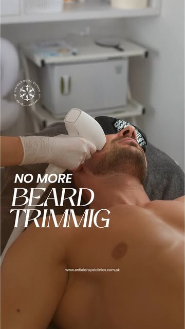 Tired of constant beard shaping and shaving? ✨
Beard Laser Hair Removal at Enfield Royal Clinic give