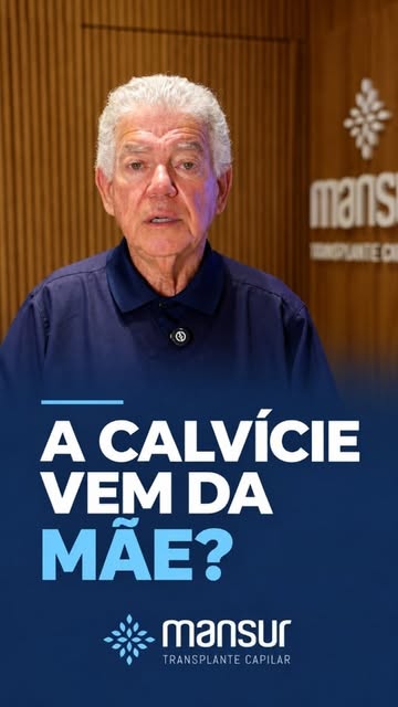 A calvície não é uma herança exclusiva da mãe. 🧬

Como explica o Dr. João Mansur, a predisposição à