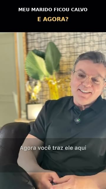 Seu marido ficou calvo e talvez nem queira falar sobre isso, muitas vezes a esposa percebe primeiro 