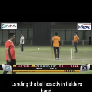 Planning is everything in sports or surgery.
Landing the ball exactly in the fielder's hand or Placi