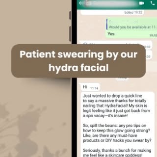 Patient Spotlight 🌟
Our HydraFacial has left our patient speechless well, almost! 😄

Key benefits 