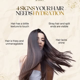 Dry strands, dullness, frizz, and breakage are all signs your hair is dehydrated. Just like your bod