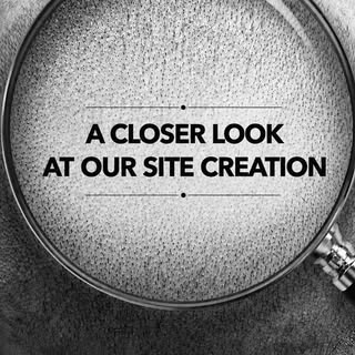 🔍 A closer look at our site creation.

Site creation is where artistry meets precision. Every tiny 