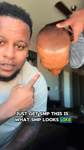 That black spray is doing TOO much. 😂

If you have to spray your hairline on every morning just to 