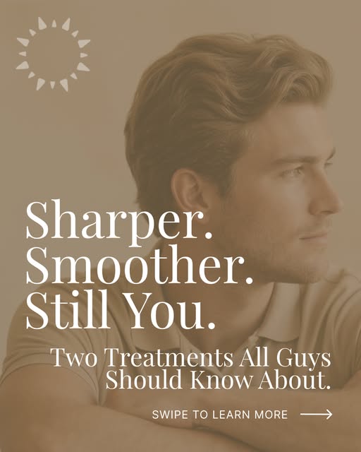 Confidence doesn't need to announce itself.

"Bro-Tox" softens the lines that read as tired or stres