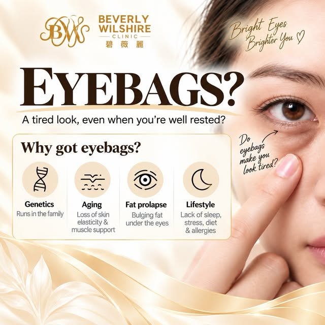 ✨ **EYEBAGS — WHY DO WE GET THEM? 👀**

Ever wondered why you look tired even after a good night’s s