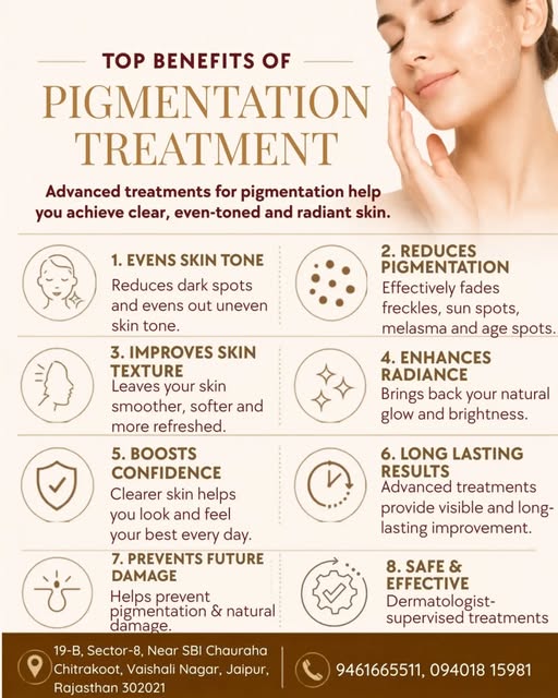 Hyperpigmentation can be treated — but the right approach depends on its cause.✨

With a dermatologi