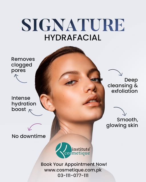 Say hello to your glow. The Signature HydraFacial deep cleans, hydrates, and smooths skin instantly,