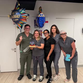 My Birthday was this weekend but they still surprised me! Grateful for this staff and all the birthd