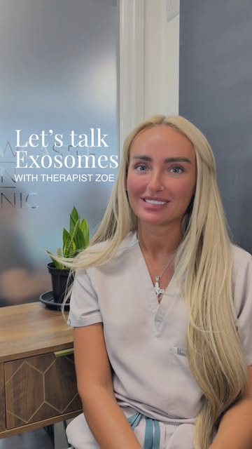 Therapist Zoe’s favourite treatment? Exosomes via microneedling.

Applied topically and delivered in