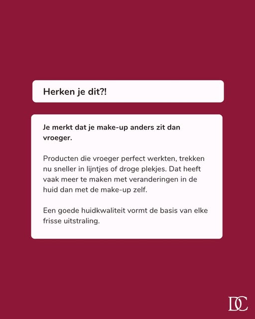 Herken je dit?

Je make-up zit anders dan vroeger. Producten die eerst perfect werkten, trekken nu s