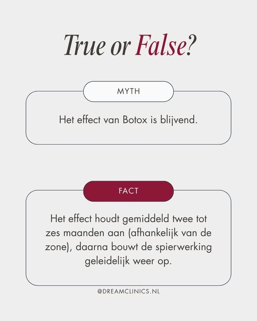 Blijft Botox voor altijd zitten? Wij zetten deze mythe recht. 🧐