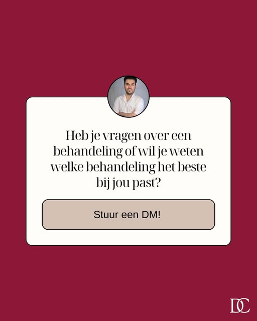 Twijfel je nog welke behandeling bij jou past? 💭 Stuur gerust een DM, dokter George denkt graag met