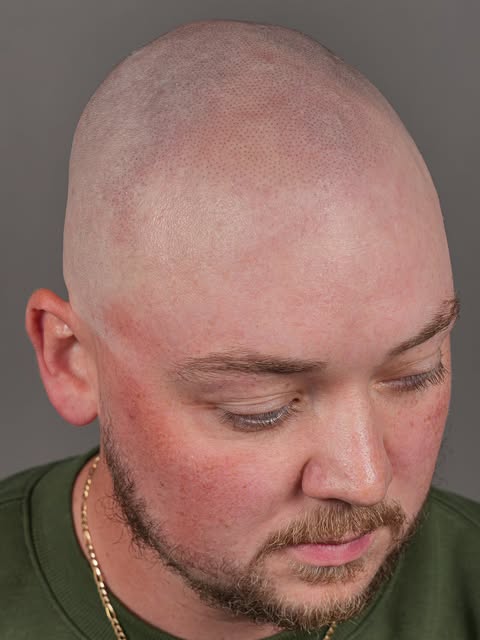 Foundation first.

With his wedding coming up, he decided to stop fighting the hair loss, shave it d