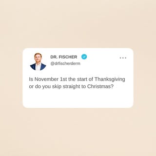 I vote Christmas starts November 1st; change my mind? 🤷🏼