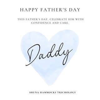 💙 Happy Father’s Day from Shuna Hammocks Trichology! 💙

Today, we honour the dads who give endless