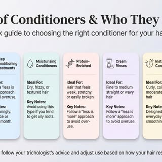 💡 Ever wonder which conditioner is right for YOUR hair type? 

🤔 Look no further! Our latest infog