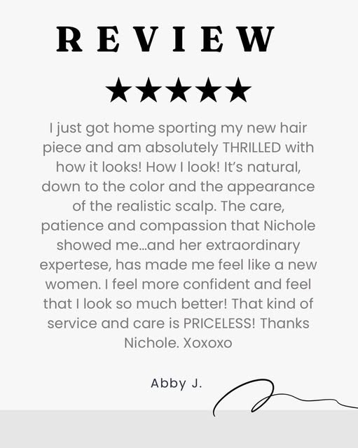 💙 Testimonial Tuesday at The Hair & Scalp Clinic!

There’s nothing better than hearing how our serv