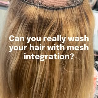 One of the questions I’m asked most often about mesh integration is:

Can I still wash my hair?

Abs