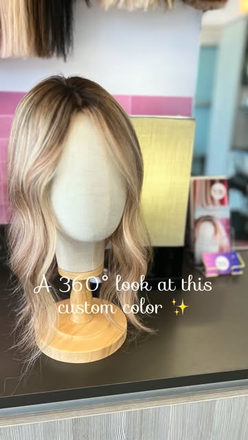 Yesterday’s photo was pretty… but this color needed a 360° view. ✨

A custom base color, soft root s