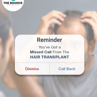 "Don't Let Hair Loss Hold You Back! 📞💇‍♂️
 You've Got a Missed Call from Your Future Confidence at