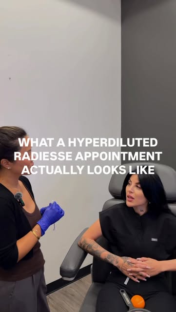 What does a Hyperdiluted Radiesse appointment actually look like? 👀

Unlike traditional filler, Hyp