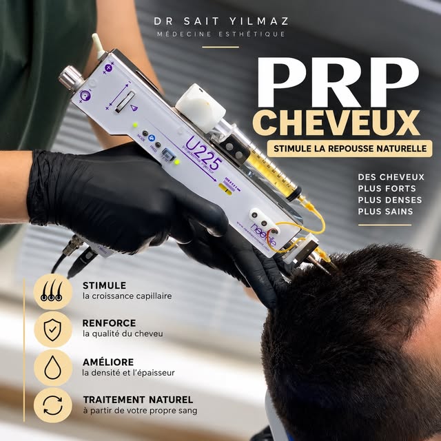 PRP CHEVEUX | Stimuler naturellement la croissance capillaire 

Le PRP (Plasma Riche en Plaquettes) 