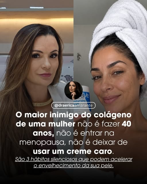 O envelhecimento da pele é natural. Acelerá-lo com hábitos que se repetem todos os dias, não precisa