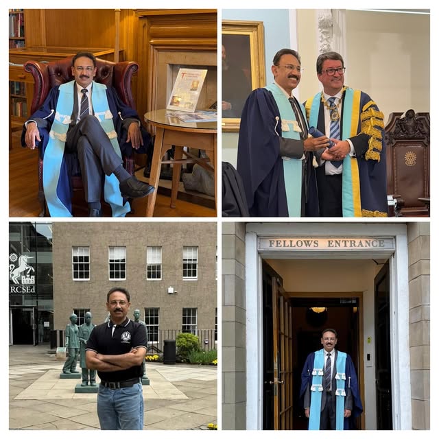 I am deeply honored and humbled to have been conferred the Fellowship of the Royal College of Surgeo