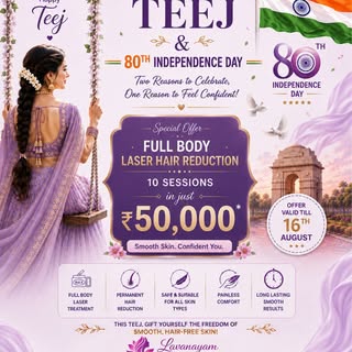 🌸 This Teej, celebrate beauty. This Independence Day, celebrate freedom. 🇮🇳

Why spend your time 
