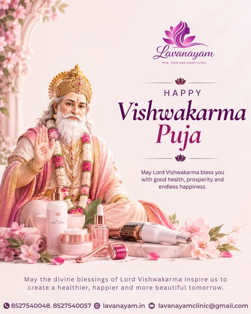 ✨🙏 Happy Vishwakarma Puja! 🙏✨

May the blessings of Lord Vishwakarma, the divine architect, inspir