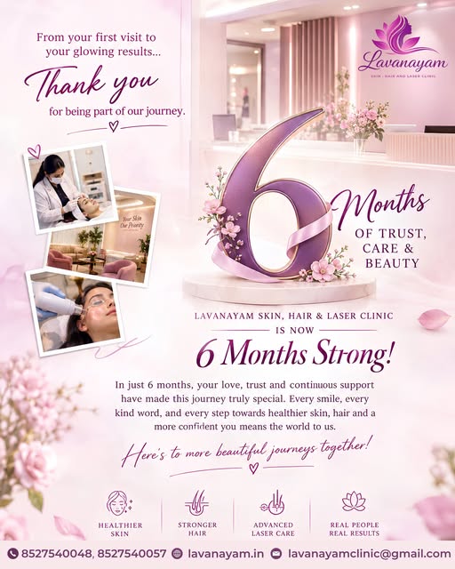 💗 6 Months of Trust. Care. Beauty. And Beautiful Journeys. ✨

Six months ago, Lavanayam began this 