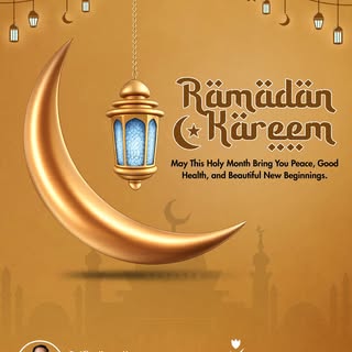 Happy Ramadan Kareem 🌙 
May this holy month bring peace, good health, inner strength, and beautiful
