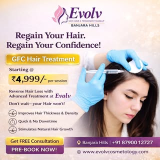 Are you noticing thinning or a receding hairline? GFC therapy is a revolutionary non-surgical soluti