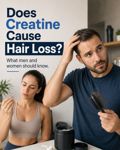 Does creatine cause hair loss?

Current research does not show that creatine directly causes hair lo