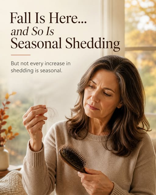 Fall is here — and for some people, so is seasonal shedding.

It is not unusual to notice more hair 