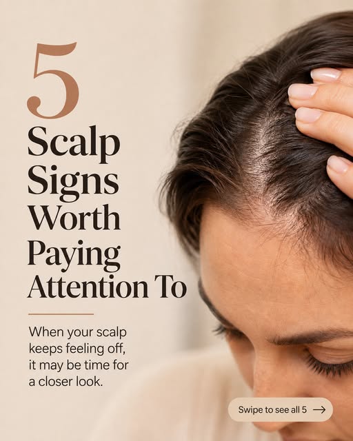 Your scalp does not have to be painful to be telling you something.

Five signs worth paying attenti