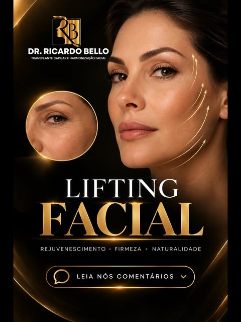 ✨ LIFTING FACIAL: REJUVENESCIMENTO COM NATURALIDADE
O tempo transforma o rosto, mas isso não signifi