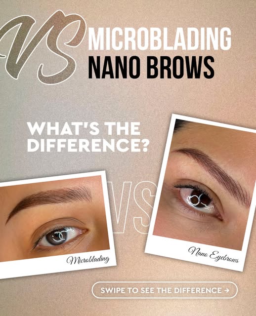 Microblading vs. Nano Brows — what’s the real difference? 🤔

Let’s break down the key differences i