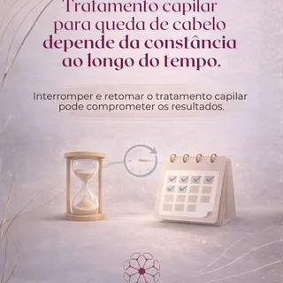 O tratamento capilar não acontece apenas quando começamos um protocolo.
Ele acontece ao longo do tem