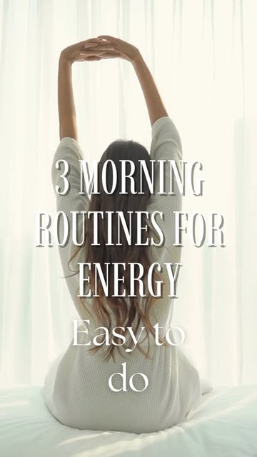 Your morning can influence how the rest of your day feels.

Simple habits like hydration, early ligh