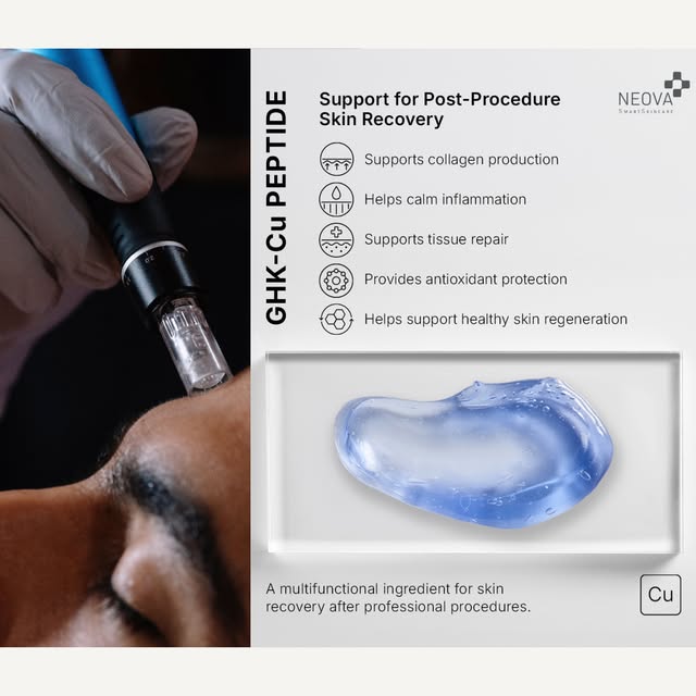 Support your skin’s recovery after a PRP microneedling facial at Jernigan’s with Copper Peptide Comp