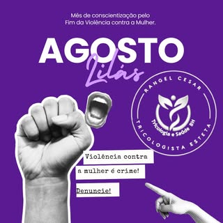 💜 Agosto Lilás 💜

Nós, da Tricologia Estética e Saúde BH, apoiamos a campanha Agosto Lilás, um mov